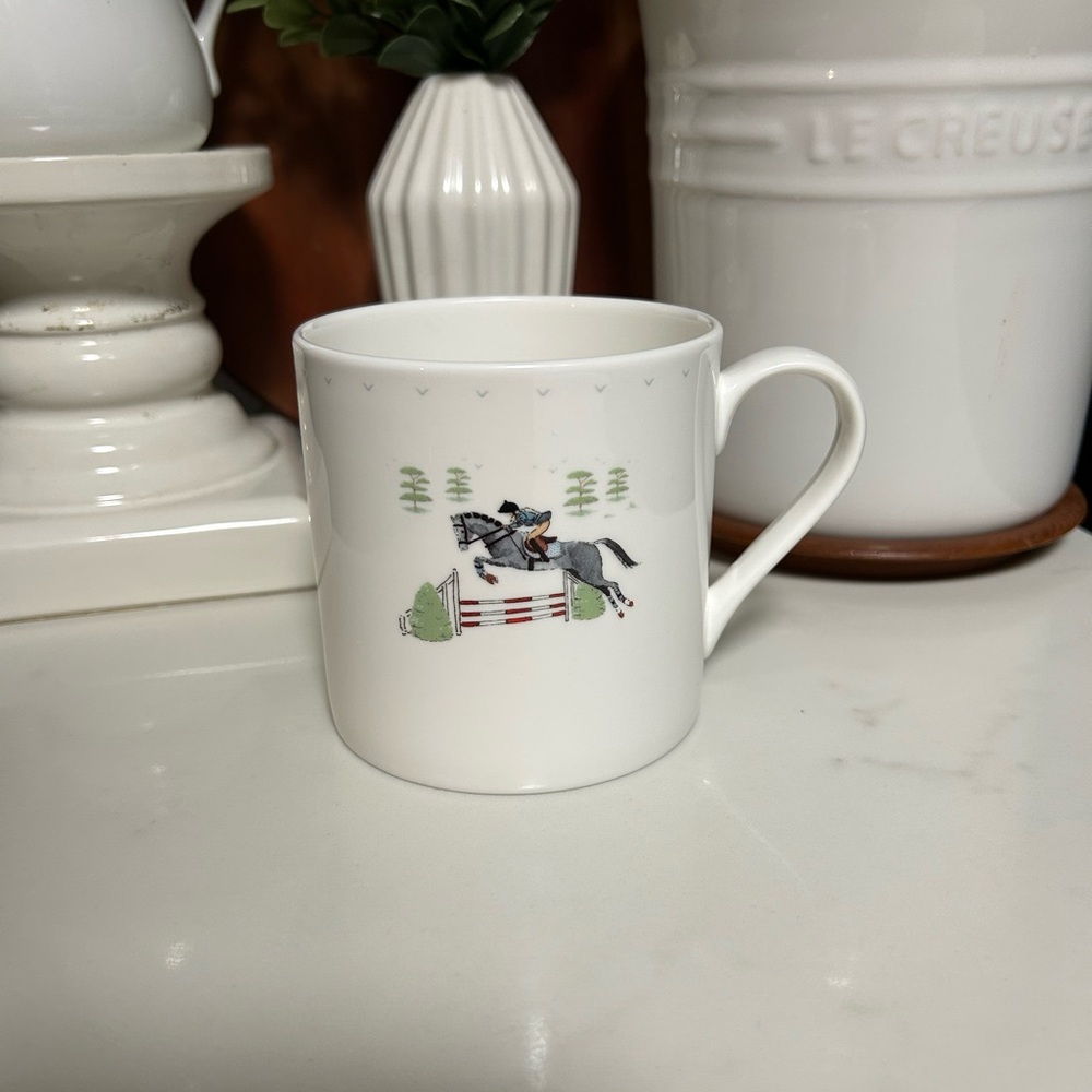 Sophie Allport Fine Bone China Equestrian Horse Solo Large Coffee Mug.